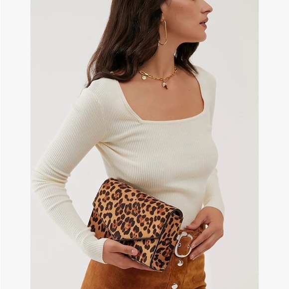 Sam Edelman Leopard Print Slingback Kitten Heels - Brown/Black - Picture 7 of 8